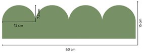 PIPPER. Textil öntapadó tapéta - Mini Ív - Zöld szín Szín: Sápadt