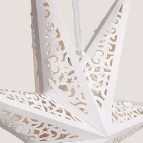 Karácsonyi papírcsillag, hétágú AUREVIA 60 cm, fehér