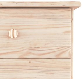 ALTA tömör fenyőfa tálalószekrény 112x35x73 cm