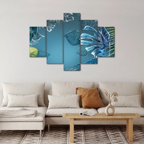Kép - Trópusi növények levelei (150x105 cm)