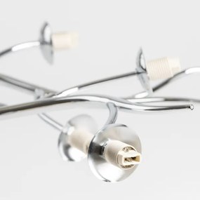 Brilagi - LED Felületre szerelhető csillár MISTEL 15xG9/3W/230V fényezett króm/füstös