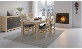 Étkezőszék SIMON tölgy/sötétszürke