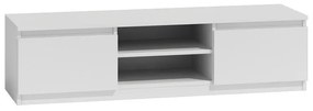 Drohmo RTV120 TV állvány, 120x36x40 cm, fehér