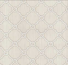 Marokkói lóhere tapéta világos bézs Opál 2493-60