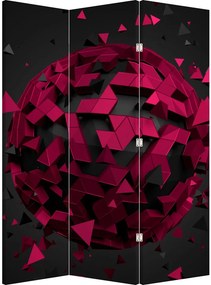 Paraván - 3D absztrakció (126x170 cm)