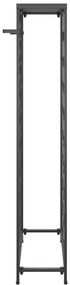 Fekete kovácsoltvas bortartó 45 palackhoz 54 x 18 x 100 cm