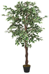 vidaXL zöld mű fikusz fa 630 levéllel 120 cm