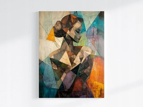 Poszter Mozaik Kubizmus Portré Nő Sziluett 60x80