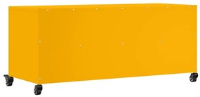 mustársárga acél TV-szekrény 100,5 x 39 x 43,5 cm