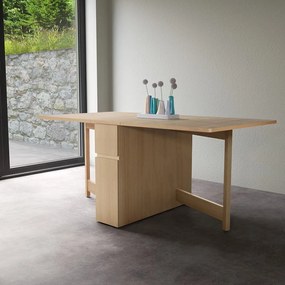 Mel bővíthető asztal tölgyfa dekorral - Woodman