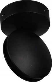 Kültéri kerti fali lámpa Led lézer fekete kerek 4000K V-tac