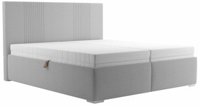 Franciaágy 180 cm Dannia (ezüst) (ágyráccsal). 1071646