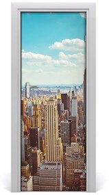 Poszter tapéta ajtóra New York-i járat madár 75x205 cm