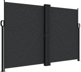 vidaXL fekete behúzható oldalsó napellenző 160 x 1000 cm