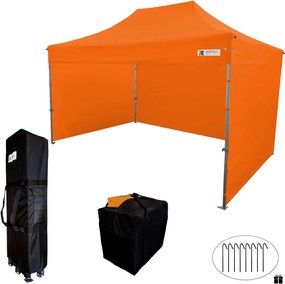 Összecsukható pavilon 3x4,5m - Narancssárga