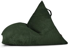 Zöld kordbársony babzsákfotel Razz – SLOWDOWN