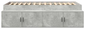 Tárolós ágykeret Beton szürke 100x200 cm