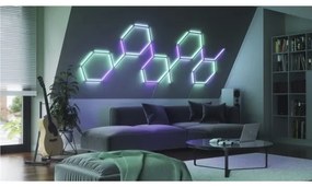 Nanoleaf NL59-K-0002LW-9PK-EU-KÉSZLET 9x LED RGBW Dimmelhető sín LINES 1200-6000K Wi-Fi