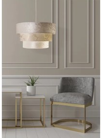 Duolla - Csillár zsinóron LUNETA 1xE27/40W/230V átm. 45 cm krémes