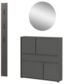 Antracitszürke előszoba bútor Ameca 2.0 – Germania