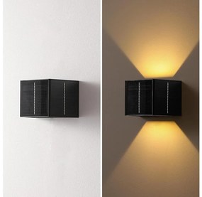 Brilagi - LED Napelemes fali lĂĄmpa SOLAR CUBE LED/2W/3,2V 1300 mAh IP54