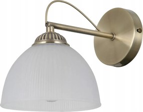 Fali lámpa Italux Moreti sárgaréz fehér E27 40W vintage retro stílus