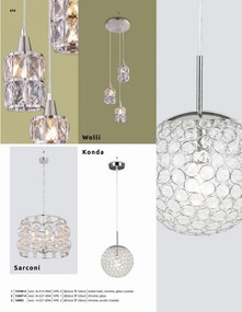 Függeszték Matt nikkel WOLLI GLOBO-15760-3