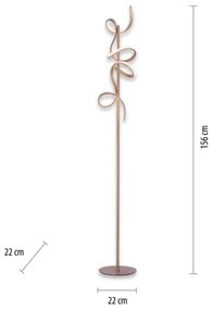 Leuchten Direkt 19031-60 - LED Dimmelhető állólámpa CURLS LED/22W/230V