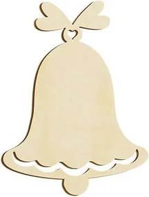 Csengő Dekoráció Fa Medál 8cm