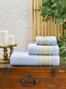 Jacquard törölköző szett, 3 részes Pamut