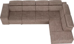 Ülőgarnitúra, bézs, jobbos, MALAGA BIG