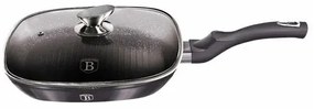 BerlingerHaus Grill serpenyő fedővel (28 cm) Metallic Line Carbon Edition  BH/6909