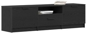 TV Szekrény - Fekete tölgy - 140x35x40 cm - Műanyagból készült