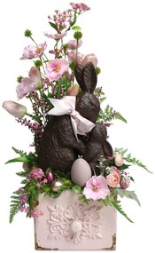 Húsvéti dekoráció nyuszikkal 63cm