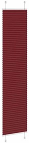 pliszírozott redőny Bordeaux piros 40x200 cm szövetszélesség