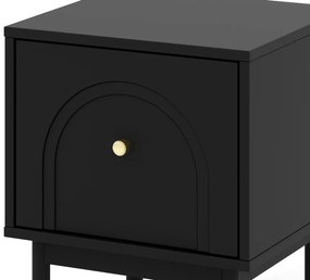 Éjjeliszekrény Fekete/Arany Színben. MAZOMA