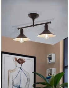 Eglo 49824 - Csillár STOCKBURY 2xE27/60W