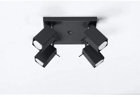 Spotlámpa MERIDA 4 4xGU10/40W/230V fekete