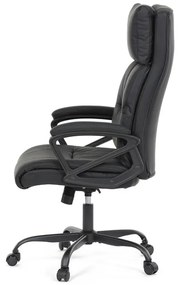 Irodai szék hintamechanikával, fekete műbőr kárpittal. KA-Y346 BK