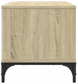 sonoma tölgy szerelt fa/porszórt acél TV-szekrény 102x40x41 cm