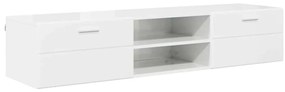 TV szekrény fiókkal Beton szürke 150 x 39 x 30 cm Faanyag