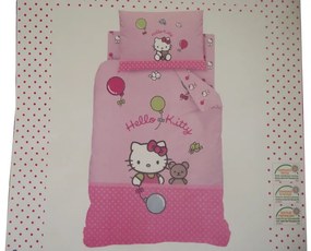 Hello Kitty Gyerek Ágyneműhuzat Garnitúra 100% Pamut 2 részes 140 x 200 cm