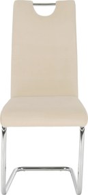 Étkezőszék, bézs Dulux Velvet szövet/világos varrás, ABIRA NEW
