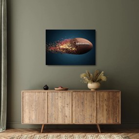 Kép - Rögbi labda akcióban (üvegen) (70x50 cm)
