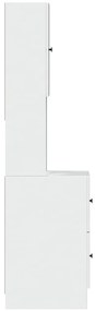 Fehér szerelt fa konyhaszekrény 35 x 50 x 180 cm