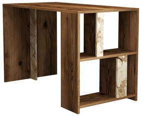 Íróasztal Lima - Diós, Fehér Marble