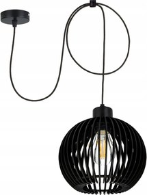 Mennyezeti Lámpa Fekete túlnyúlás Loft 1x E27 pók fa Fekete