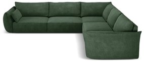 Sötétzöld sarokkanapé (variálható) Vanda – Mazzini Sofas