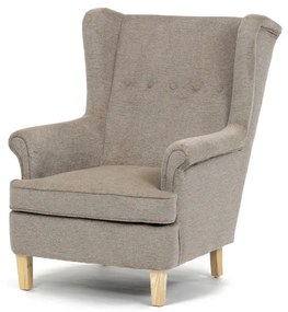 Scaun de relaxare, cu tapițerie din material bej, AK-388