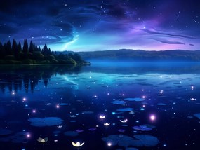 Poszter 80x60cm Fényfüzérek suttogása